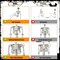 36'' Full Body Posable Skeleton Halloween Decor with Movable Joints, Plastic Skeleton Decor for Haunted House Graveyard Props Yard Outdoor Indoor